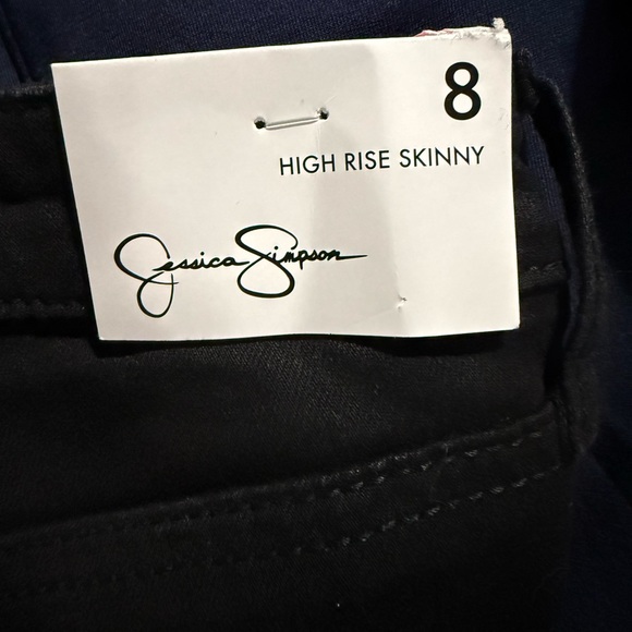 NWT Jessica Simpson Black High Rise Skinny Jeans size 8 - Picture 5 of 8